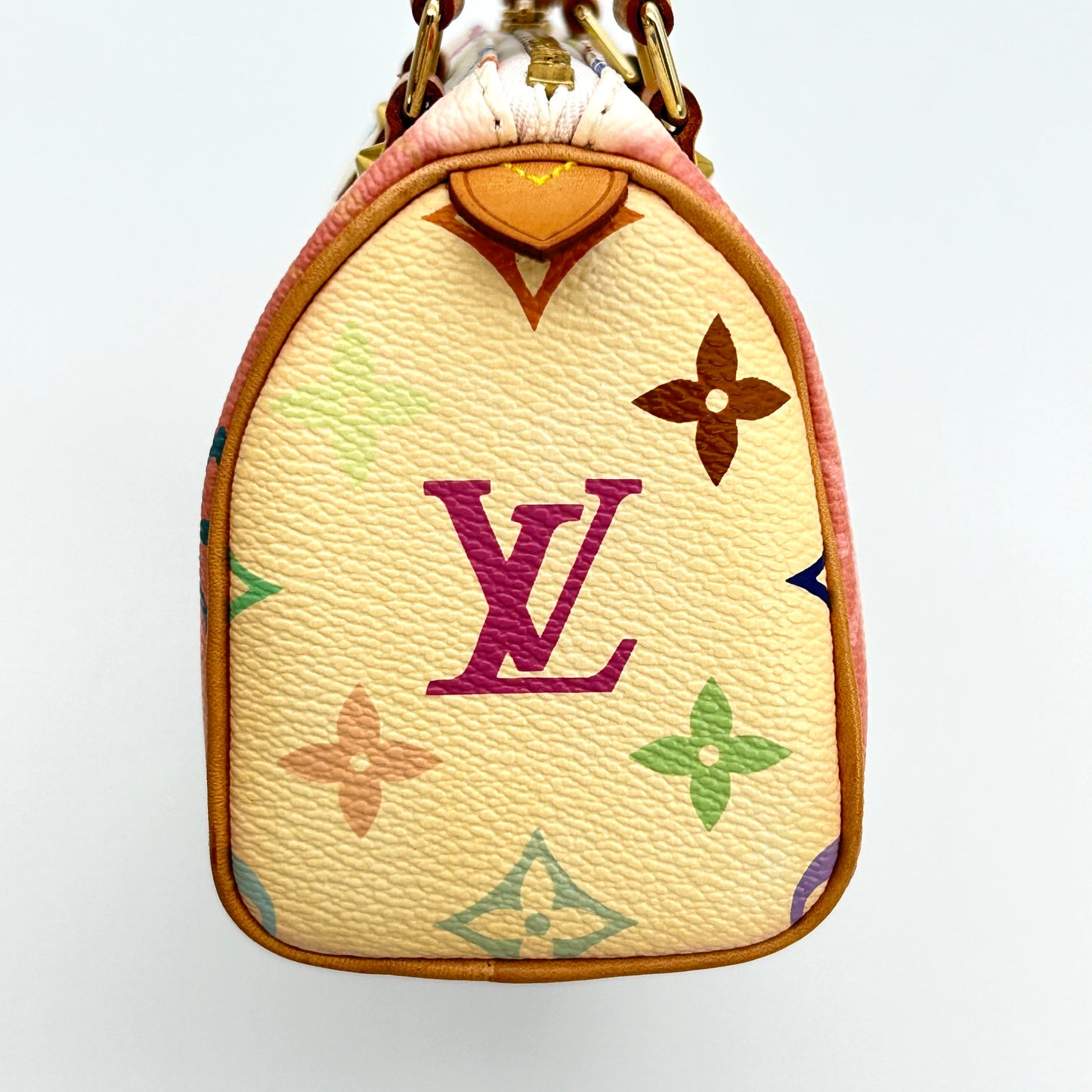 Louis Vuitton LV Mini Speedy Monogram Multicolor Takashi Murakami White