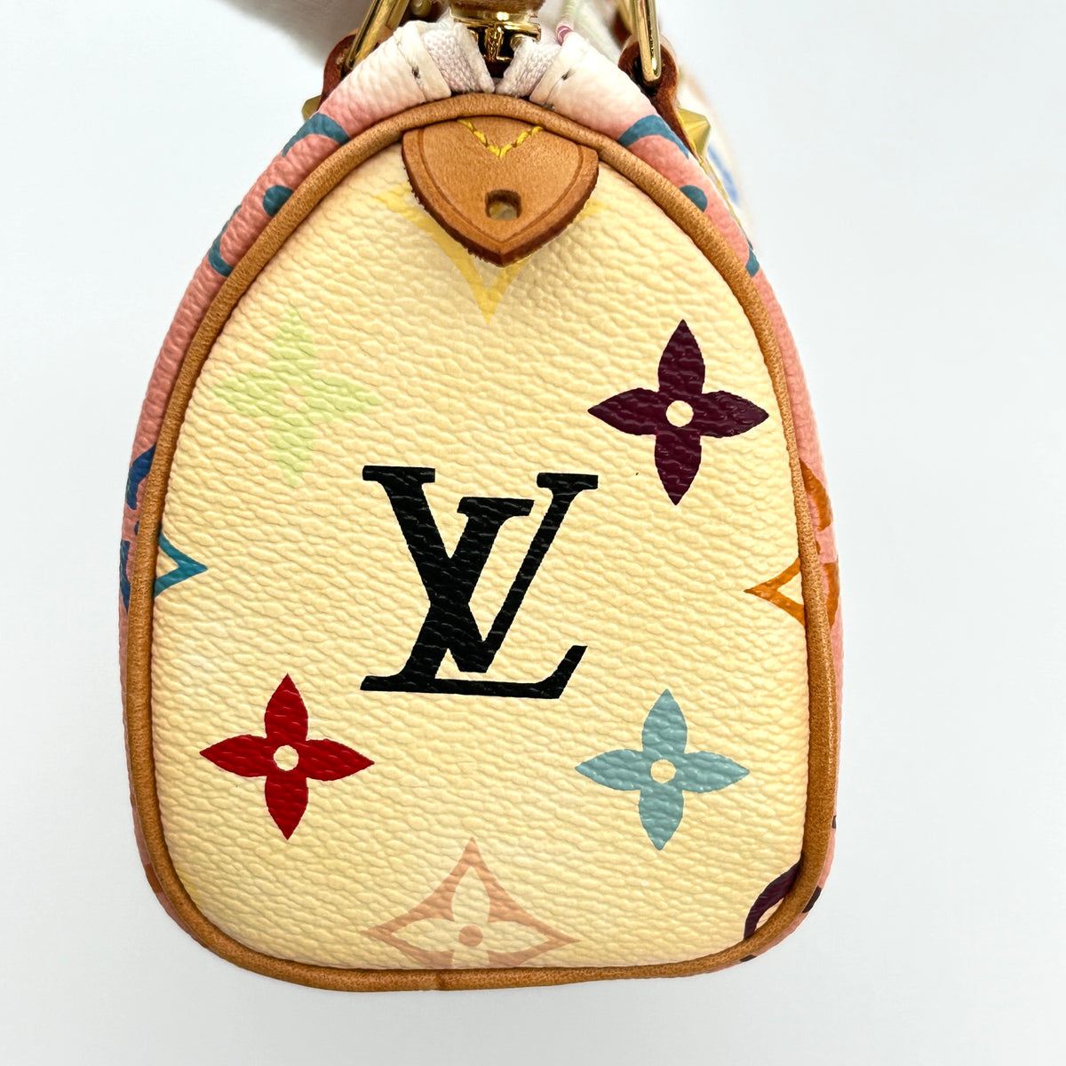 Louis Vuitton LV Mini Speedy Monogram Multicolor Takashi Murakami White