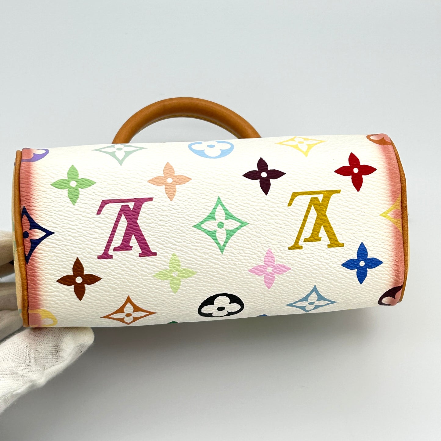 Louis Vuitton LV Mini Speedy Monogram Multicolor Takashi Murakami White