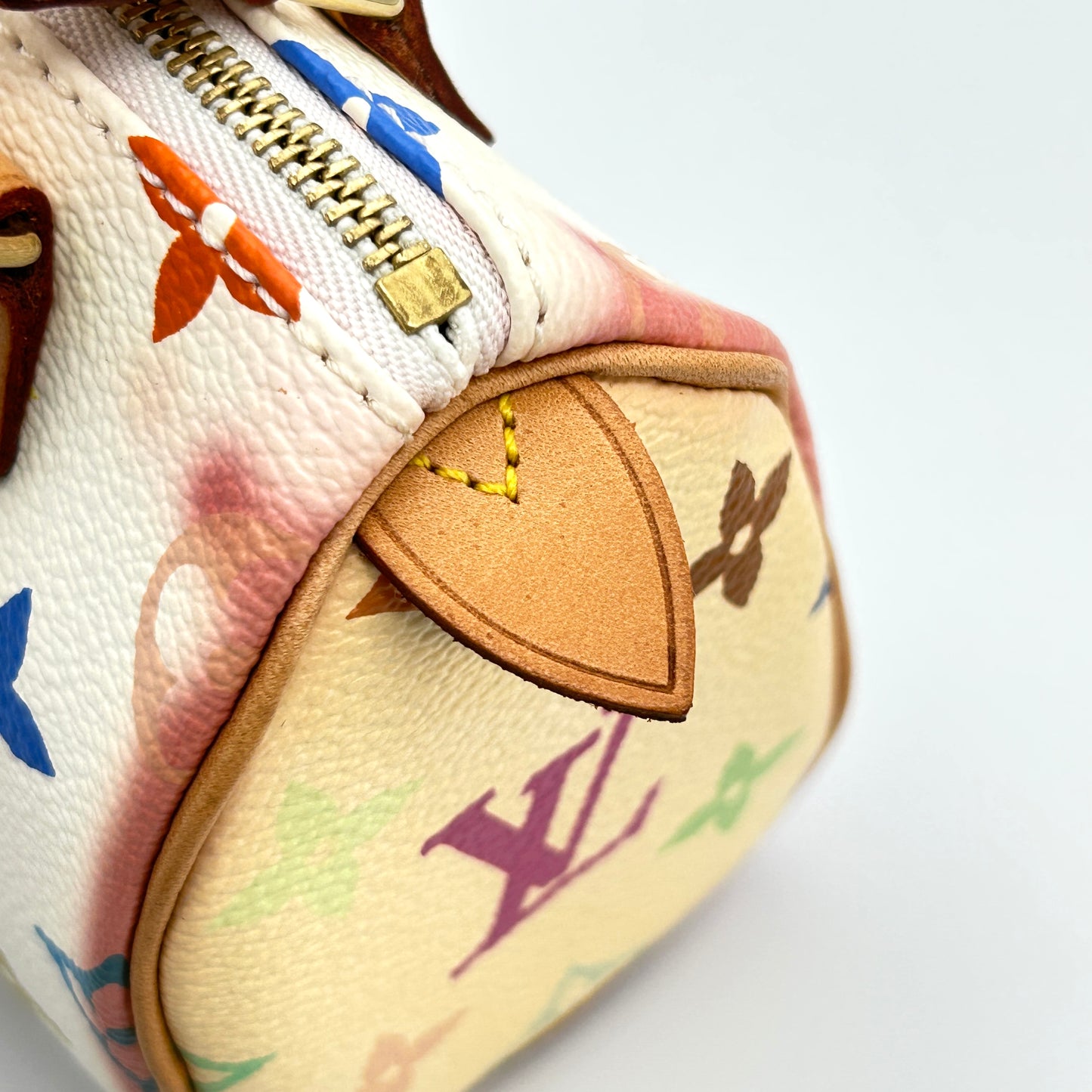 Louis Vuitton LV Mini Speedy Monogram Multicolor Takashi Murakami White