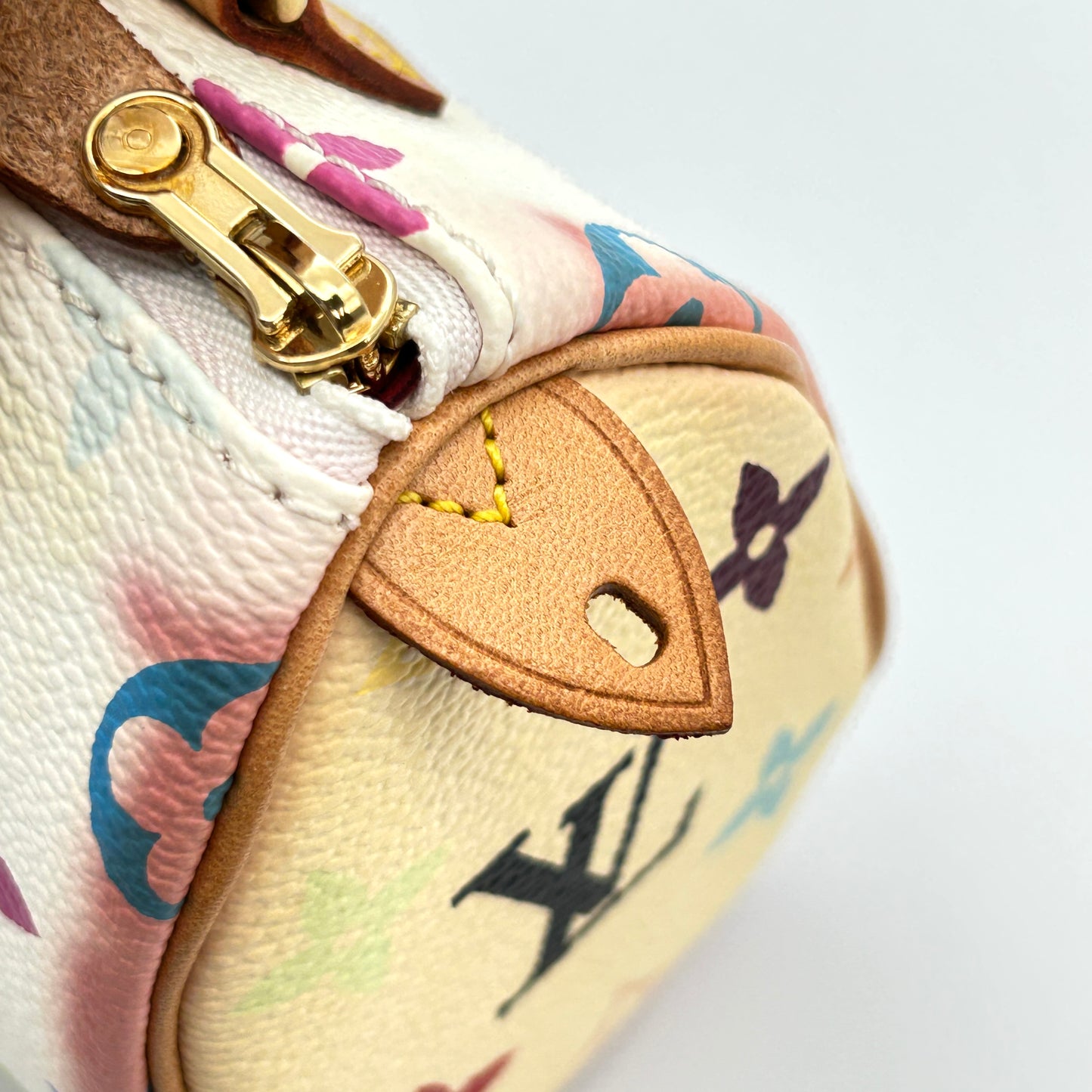 Louis Vuitton LV Mini Speedy Monogram Multicolor Takashi Murakami White