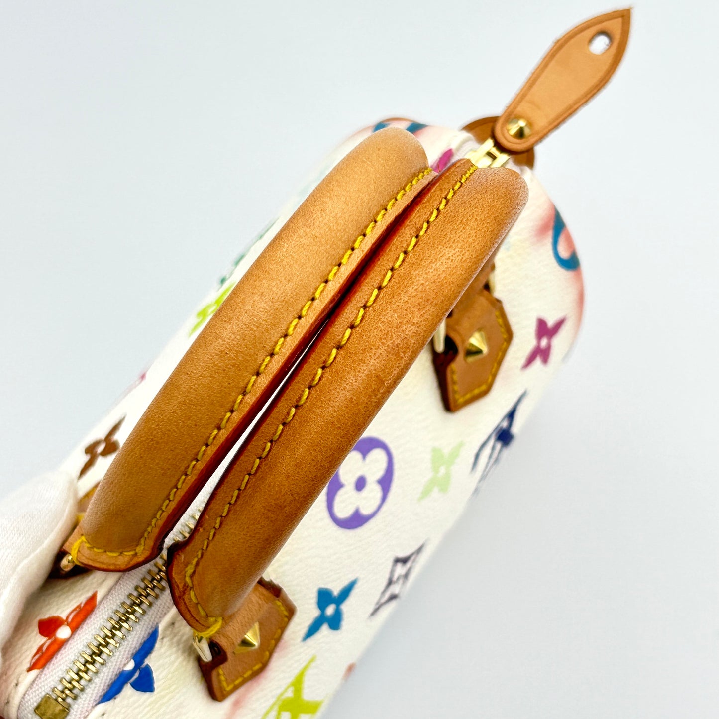 Louis Vuitton LV Mini Speedy Monogram Multicolor Takashi Murakami White