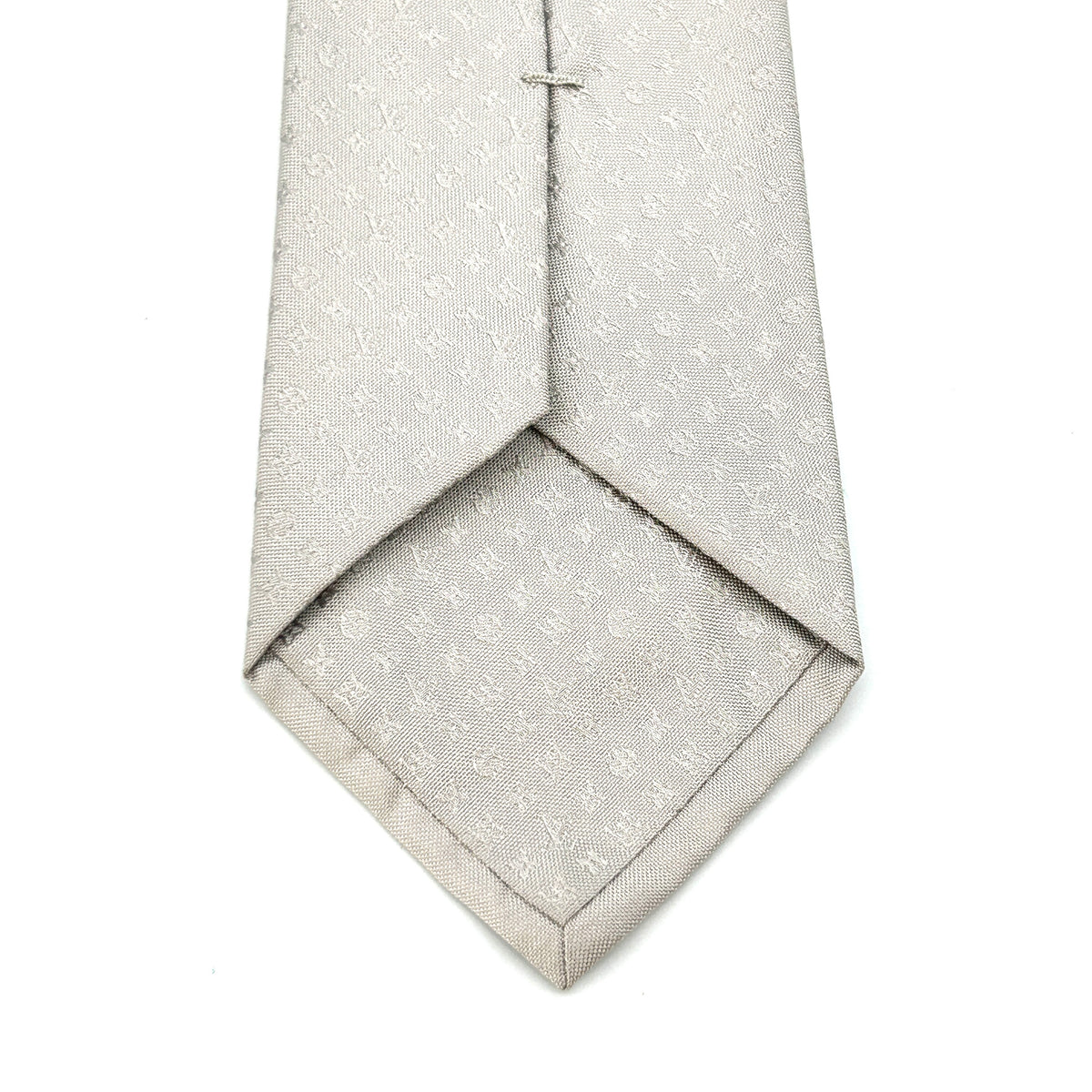 Louis Vuitton Monogram Silk Tie Gray