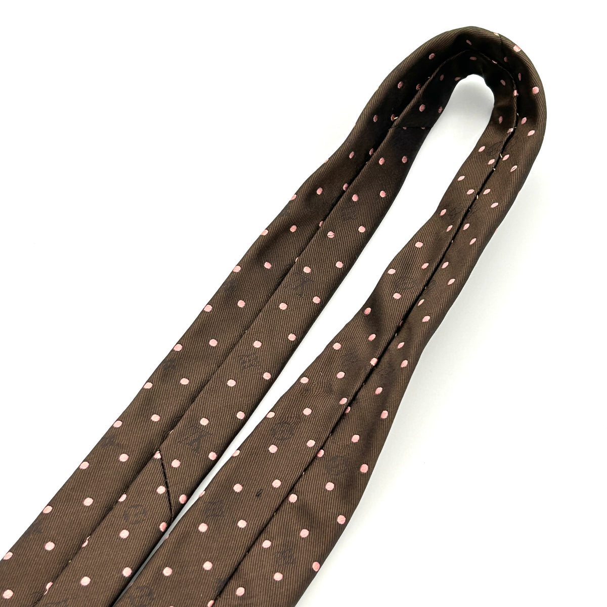 Louis Vuitton Silk Tie Polka Dot Brown